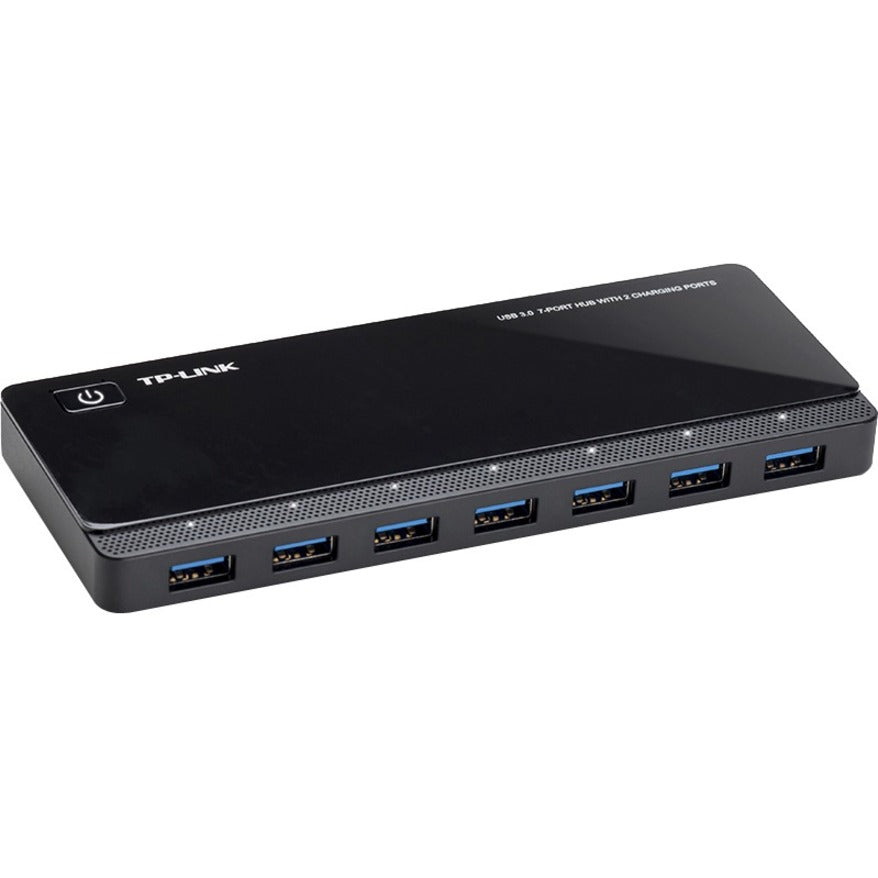 TP-Link UH720 - Powered USB Hub 3.0 with 7 USB 3.0 Data Ports and 2 Smart Charging USB Ports - Compatible with Windows, Mac, Chrome & Linux OS, with Power On/Off Button, 12V/4A Power Adapter - UH720 - eCommerce Business Prime