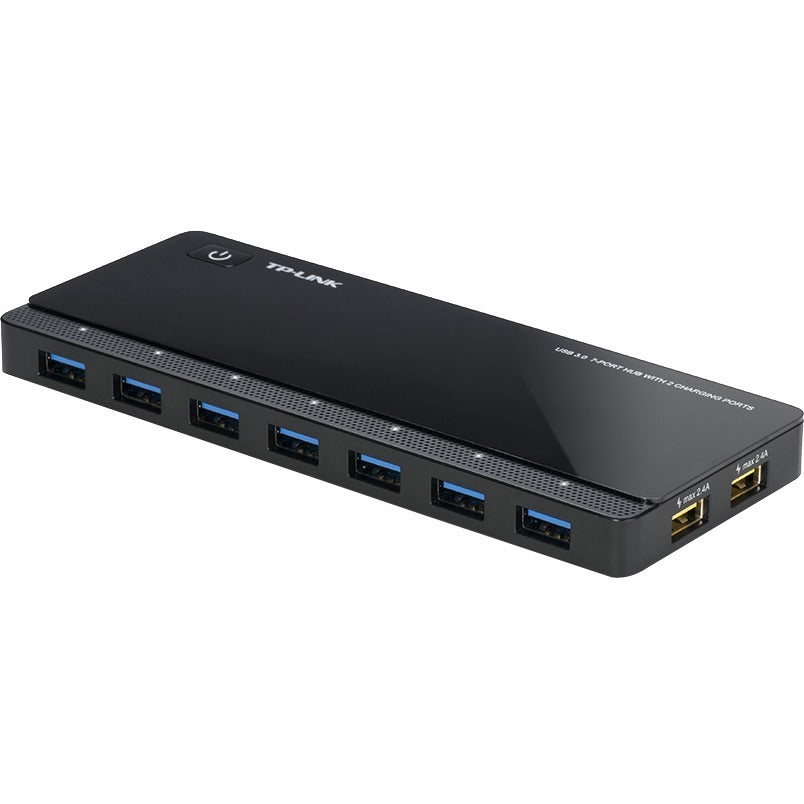 TP-Link UH720 - Powered USB Hub 3.0 with 7 USB 3.0 Data Ports and 2 Smart Charging USB Ports - Compatible with Windows, Mac, Chrome & Linux OS, with Power On/Off Button, 12V/4A Power Adapter - UH720 - eCommerce Business Prime