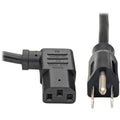 Tripp Lite Computer Power Cord 10A 18AWG 5-15P to Right Angle C13 10' 10ft - 10A 18AWG 5-15P to Right Angle C13 10ft - P006-010-13RA - eCommerce Business Prime