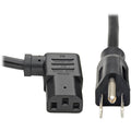 Tripp Lite 14ft Computer Power Cord Cable 5-15P to Right Angle C13 10A 18AWG 14' - 10A 18AWG 5-15P to Right Angle C13 14ft - P006-014-13RA - eCommerce Business Prime