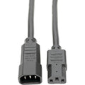 Tripp Lite 3ft Power Cord Extension Cable C14 to C13 Heavy Duty 15A 14AWG 3' - 14 Gauge - 250 V AC15 A - Black - 3 ft Cord Length - P005-003 - eCommerce Business Prime