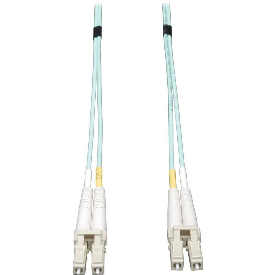 Tripp Lite 0.5M 10Gb Duplex Multimode 50/125 OM3 LSZH Fiber Cable LC/LC Aqua - Fiber Optic for Network Device - 1.67 ft - 2 x LC Male Network - 2 x LC Male Network - N820-20N - eCommerce Business Prime