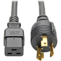 Tripp Lite Heavy Duty Power Extension Cord 20A 12AWG C19 to L6-30P 12' 12ft - 12 Gauge - 120 V AC, 230 V AC20 A - Black - 12 ft Cord Length - P040-012-P30 - eCommerce Business Prime