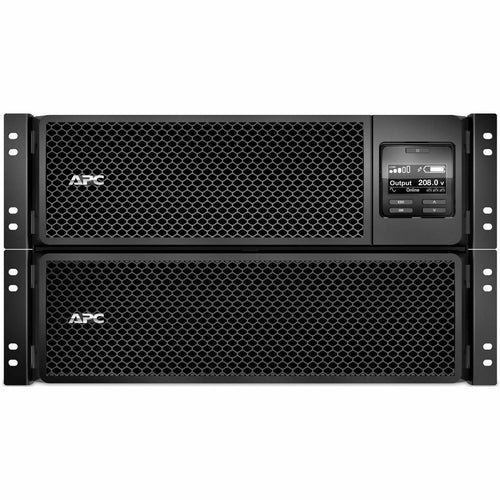 APC by Schneider Electric Smart-UPS SRT 8000VA RM 208V - 6U Rack-mountable - 1.50 Hour Recharge - 5 Minute Stand-by - 208 V AC Input - 208 V AC Output - 1 x Hard Wire 3-wire (2PH + G), 4 x NEMA L6-20R...  - SRT8KRMXLT - eCommerce Business Prime