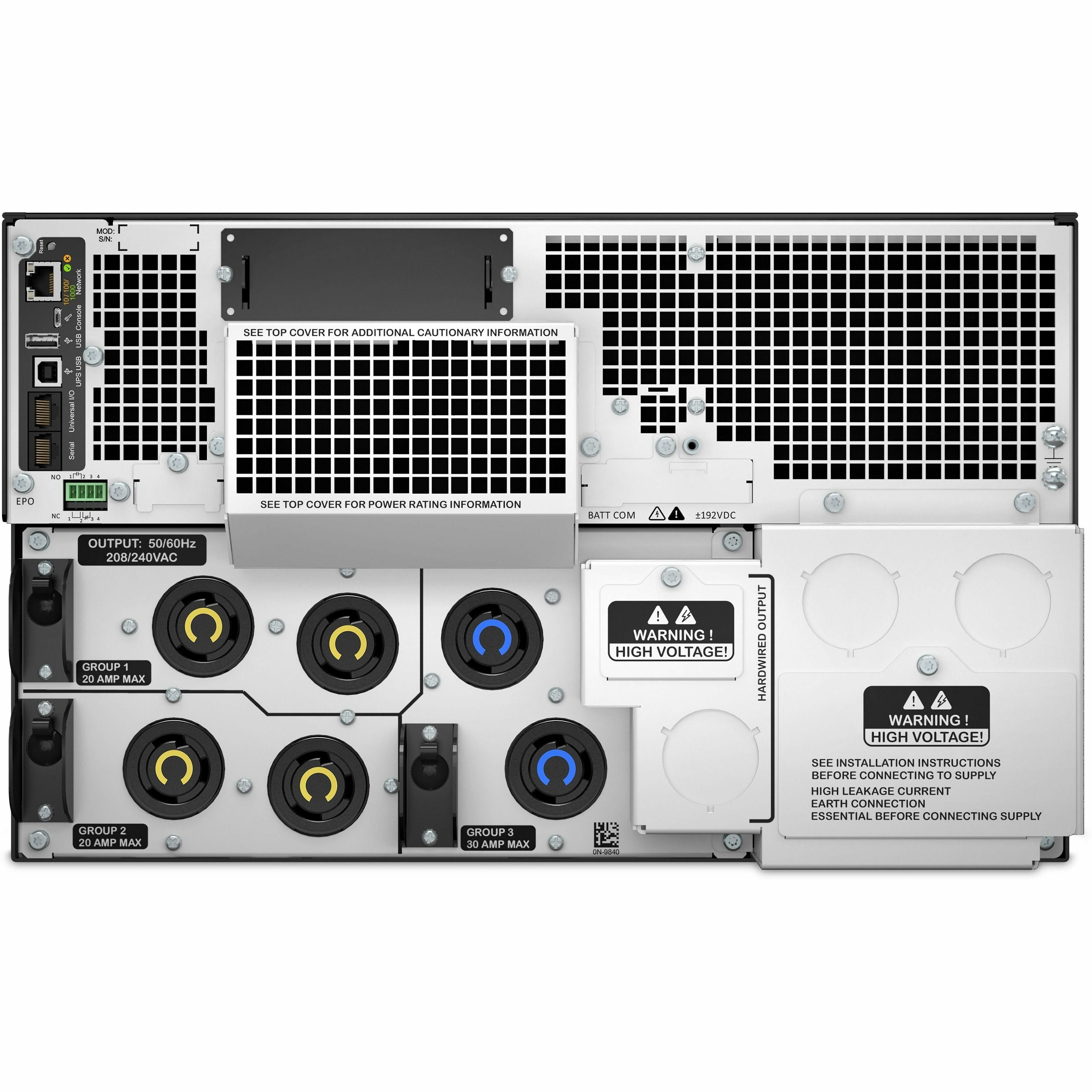 APC by Schneider Electric Smart-UPS SRT 8000VA RM 208V - 6U Rack-mountable - 1.50 Hour Recharge - 5 Minute Stand-by - 208 V AC Input - 208 V AC Output - 1 x Hard Wire 3-wire (2PH + G), 4 x NEMA L6-20R...  - SRT8KRMXLT - eCommerce Business Prime