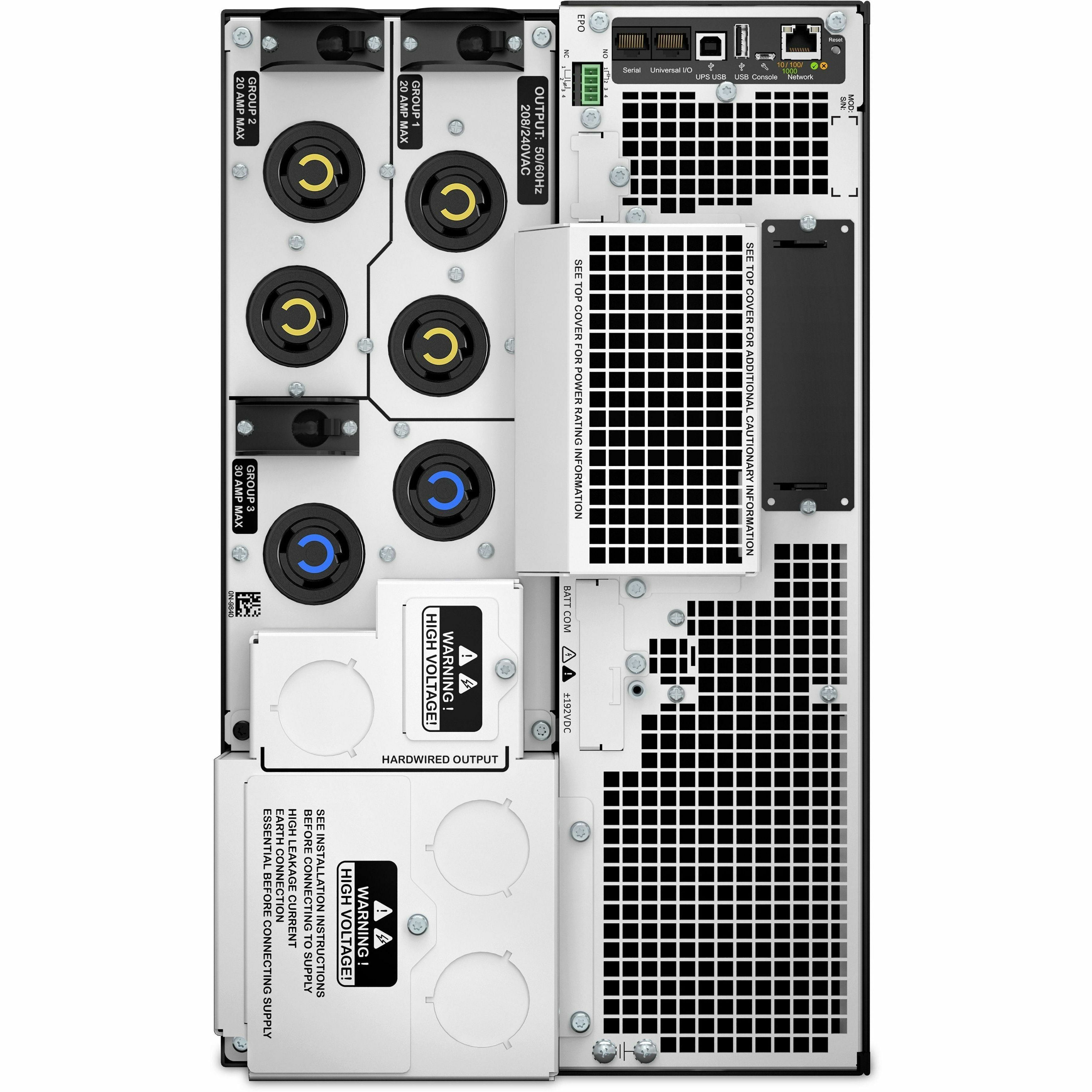 APC by Schneider Electric Smart-UPS SRT 8000VA 208V - Rack-mountable - 1.50 Hour Recharge - 5 Minute Stand-by - 208 V AC Input - 208 V AC Output - 1 x Hard Wire 3-wire (2PH + G), 4 x NEMA L6-20R, 2 x ...  - SRT8KXLT - eCommerce Business Prime