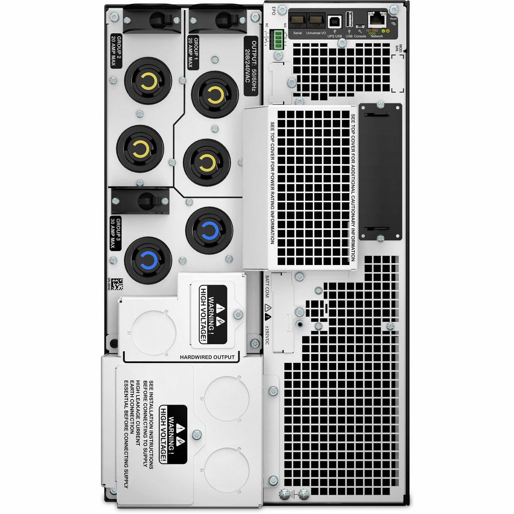 APC by Schneider Electric Smart-UPS SRT 10000VA 208V - Rack-mountable - 1.50 Hour Recharge - 4 Minute Stand-by - 208 V AC Input - 208 V AC Output - 1 x Hard Wire 3-wire (2PH + G), 4 x NEMA L6-20R, 2 x...  - SRT10KXLT - eCommerce Business Prime