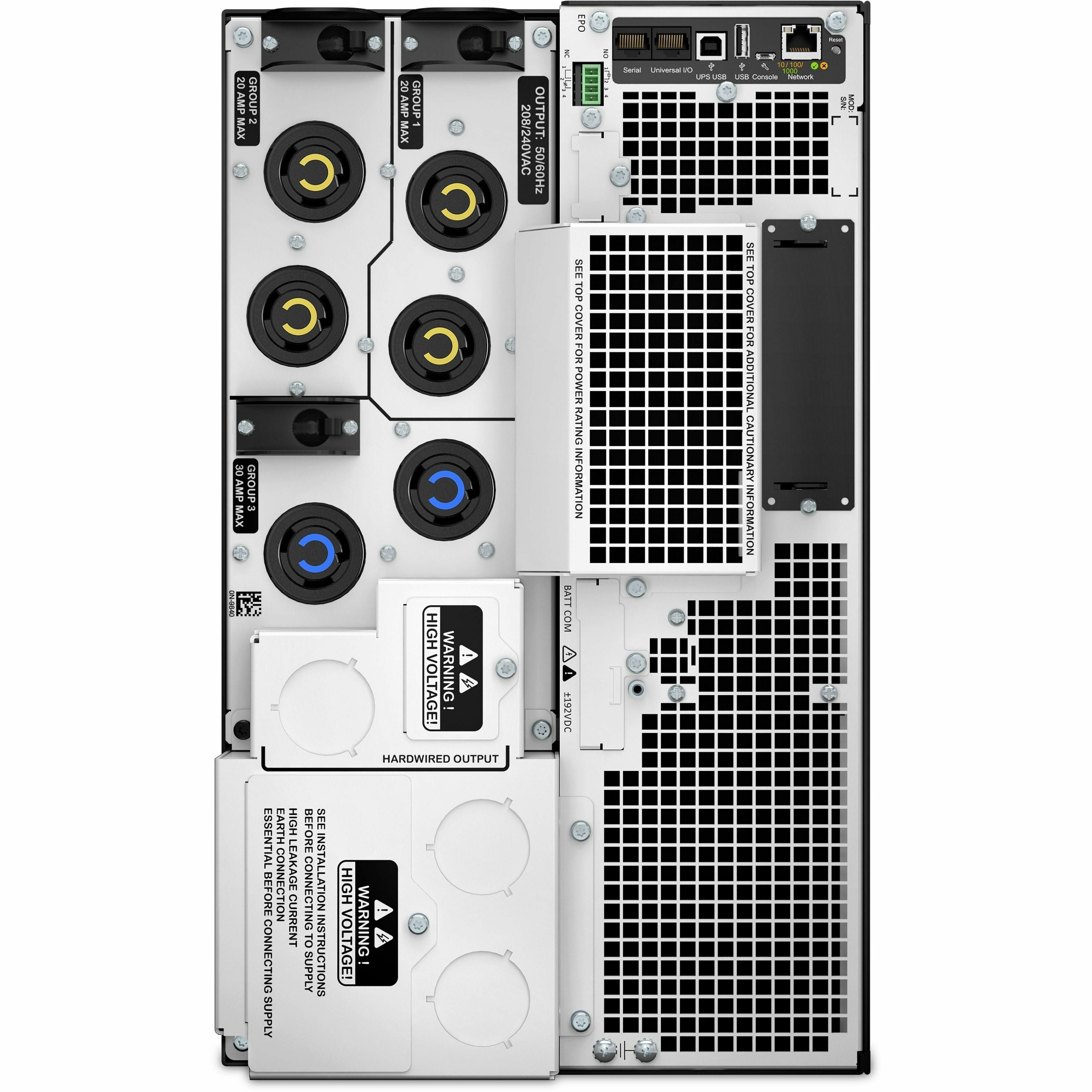 APC by Schneider Electric Smart-UPS SRT 10000VA 208V - Rack-mountable - 1.50 Hour Recharge - 4 Minute Stand-by - 208 V AC Input - 208 V AC Output - 1 x Hard Wire 3-wire (2PH + G), 4 x NEMA L6-20R, 2 x...  - SRT10KXLT - eCommerce Business Prime