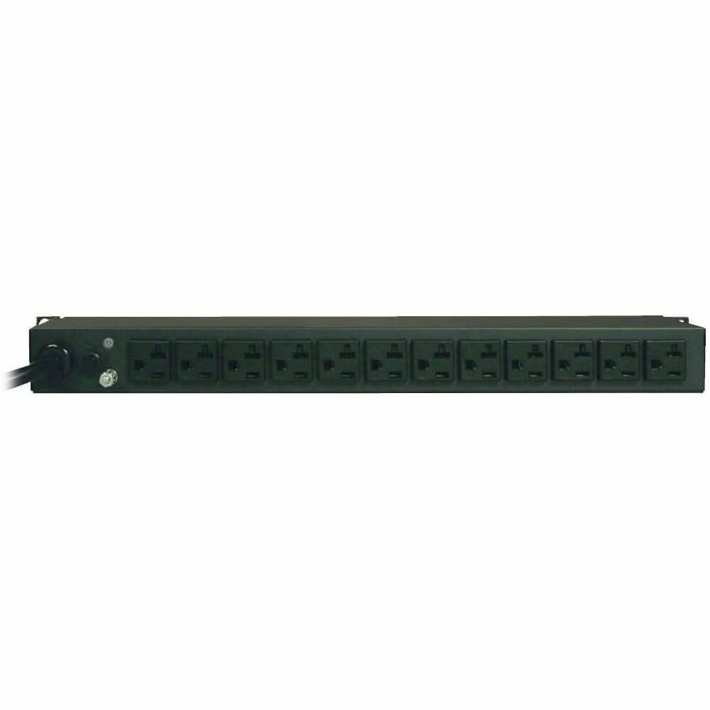 Tripp Lite PDU Metered 120V 20A 5-15/20R 12 Outlet L5-20P 1URM 6ft Cord - 1U Horizontal Rackmount, Wall Mountable, Under-counter - PDUMH20-6 - eCommerce Business Prime