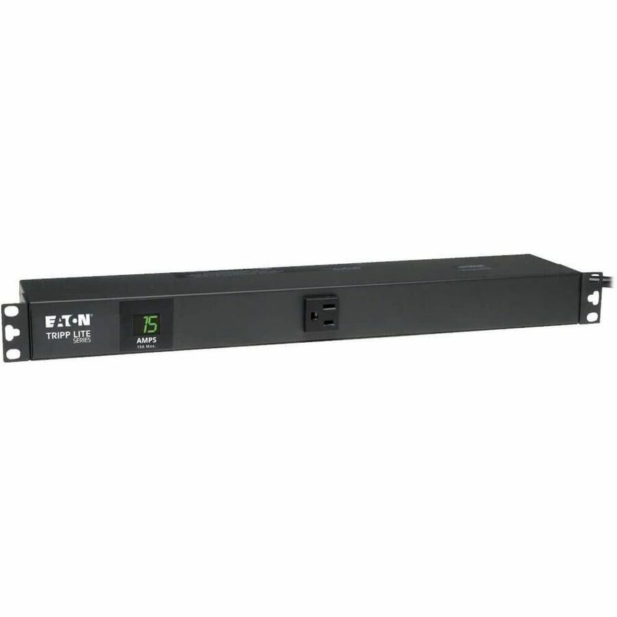 Tripp Lite PDU Metered 120V 15A 5-15R 13 Outlet 5-15P Horizontal 1URM 6ft Cord - NEMA 5-15P - 13 x NEMA 5-15R - PDUMH15-6 - eCommerce Business Prime