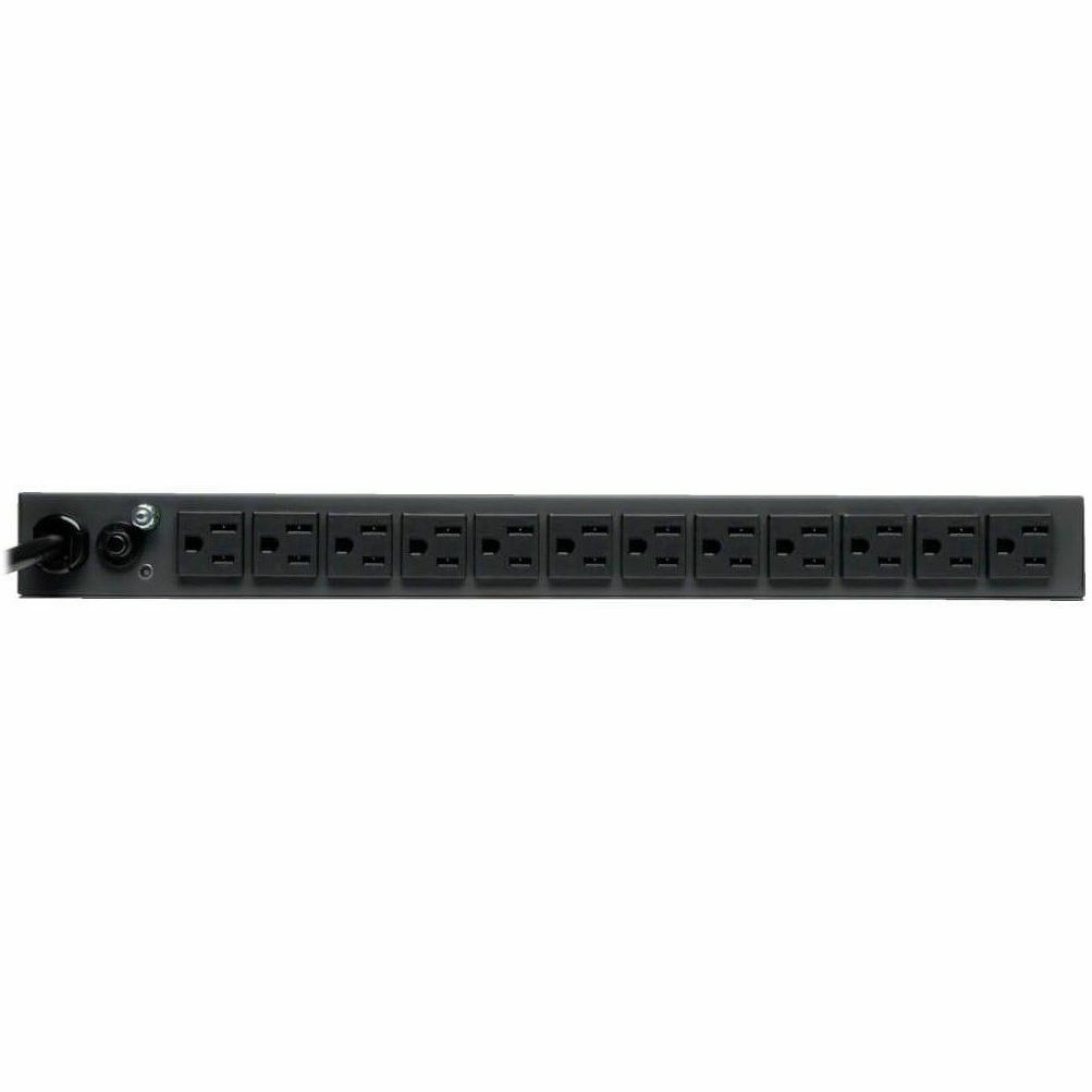Tripp Lite PDU Metered 120V 15A 5-15R 13 Outlet 5-15P Horizontal 1URM 6ft Cord - NEMA 5-15P - 13 x NEMA 5-15R - PDUMH15-6 - eCommerce Business Prime