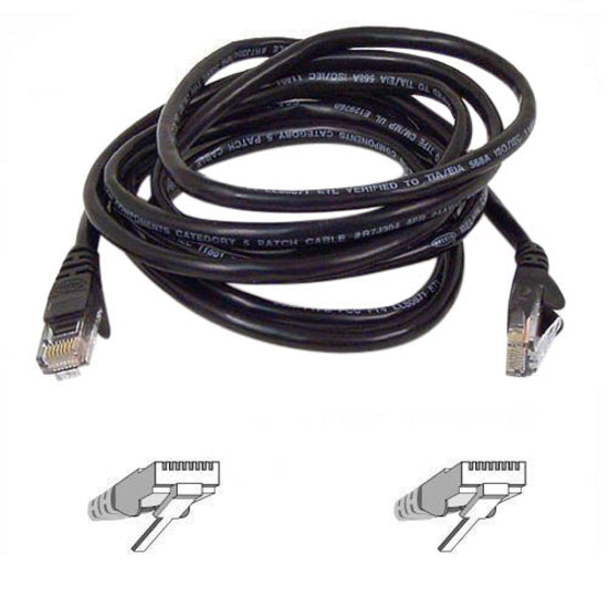 Belkin Patch Cord - RJ-45 Male - RJ-45 Male - 20ft - Black - A3L791-20-BLK-S - eCommerce Business Prime