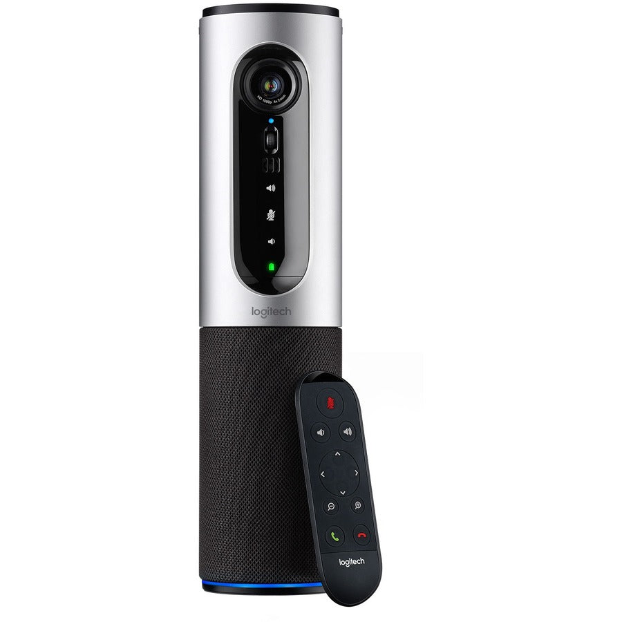 Logitech ConferenceCam Connect Video Conferencing Camera - Silver - USB - 1 Pack(s) - 1920 x 1080 Video - Auto-focus - 4x Digital Zoom - Microphone - Wireless LAN - Computer - 960-001013 - eCommerce Business Prime