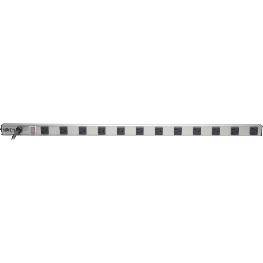Tripp Lite Surge Protector Power Strip 120V 10 5-15R; 2 5-15/20R 15ft Cord - 2 x NEMA 5-15/20R, 10 x NEMA 5-15R - 2400 VA - 1650 J - 120 V AC Input - 120 V AC Output - SS361220 - eCommerce Business Prime