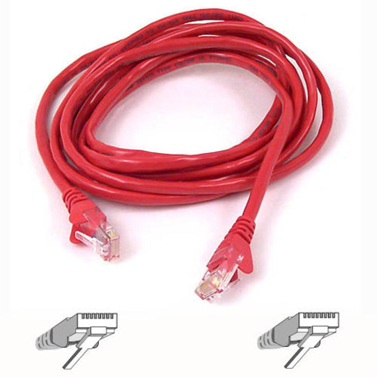 Belkin Patch Cord - RJ-45 Male - RJ-45 Male - 10ft - Red - A3L980-10-RED-S - eCommerce Business Prime