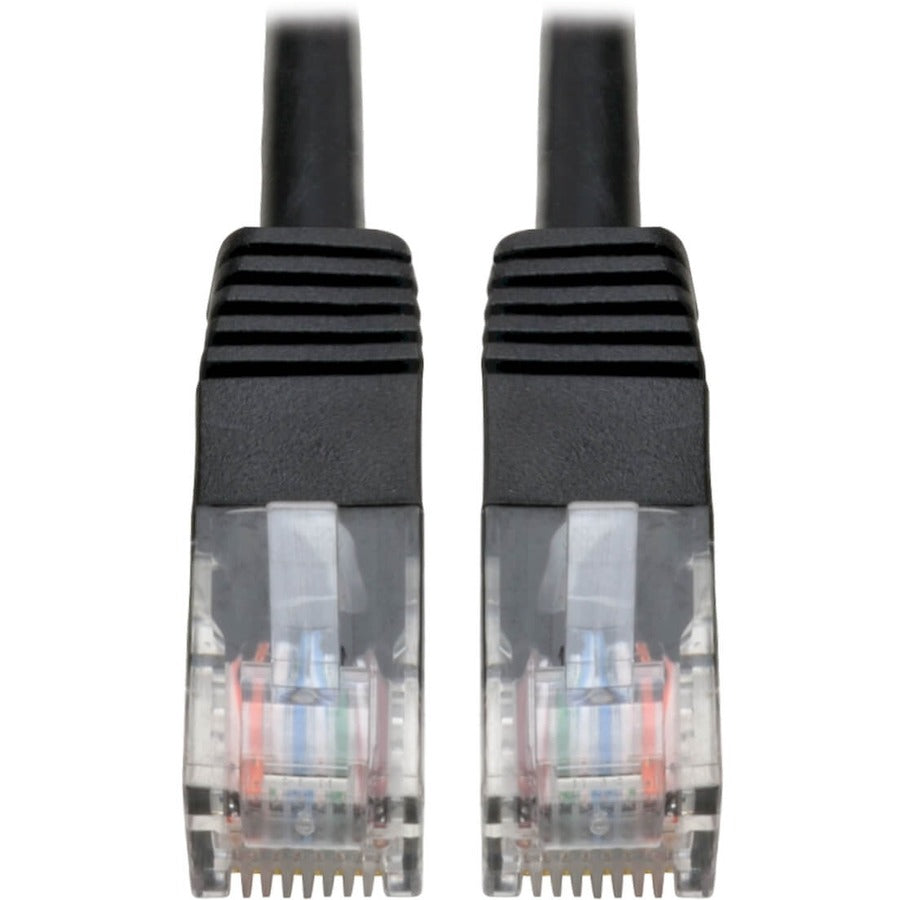 Tripp Lite 12ft Cat5e Cat5 350MHz Black Molded Patch Cable RJ45 M/M 12' - 12 ft Category 5e Network Cable for Network Device - First End: 1 x RJ-45 Network - Male - Second End: 1 x RJ-45 Network - Mal...  - N002-012-BK - eCommerce Business Prime