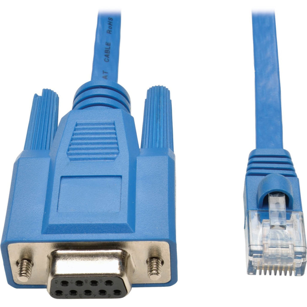 Tripp Lite RJ45 to DB9F Cisco Serial Console Port Rollover Cable 6' 6ft - 6 ft DB-9/RJ-45 Data Transfer Cable for Network Device, PC, Notebook, Switch, Router - First End: 1 x RJ-45 Network - Male - S...  - P430-006 - eCommerce Business Prime