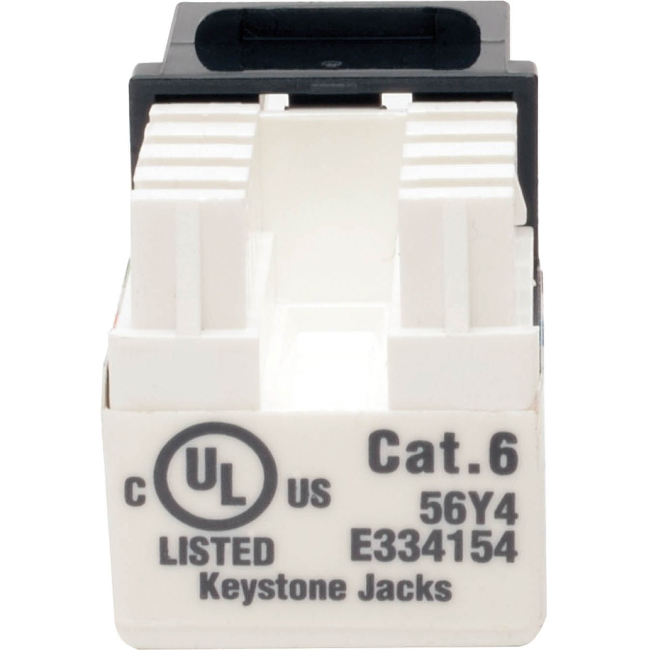 Tripp Lite Cat6 Cat5e 110 Style Punch Down Keystone Jack Black 10-Pack TAA - 10 Pack - 1 x RJ-45 Network Female - Black - TAA Compliant - N238-010-BK - eCommerce Business Prime