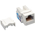 Tripp Lite Cat6 Cat5e 110 Style Punch Down Keystone Jack White 25-Pack TAA - 25 Pack - 1 x RJ-45 Network Female - White - TAA Compliant - N238-025-WH - eCommerce Business Prime