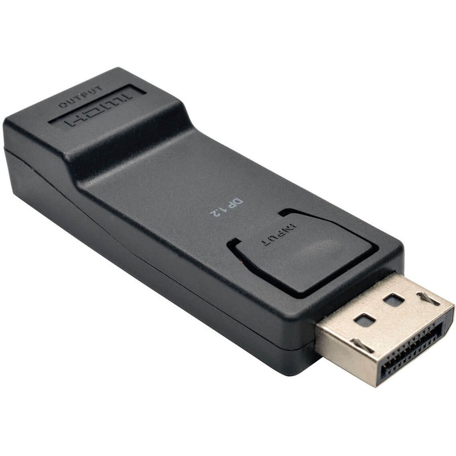 Tripp Lite DisplayPort to HDMI Adapter DP to HDMI Compact 4K x 2K M/F DPort 1.2 - 1 x DisplayPort Male Digital Audio/Video - 1 x HDMI Female Digital Audio/Video - 1920 x 1080 Supported - Black - P136-000-UHD-V2