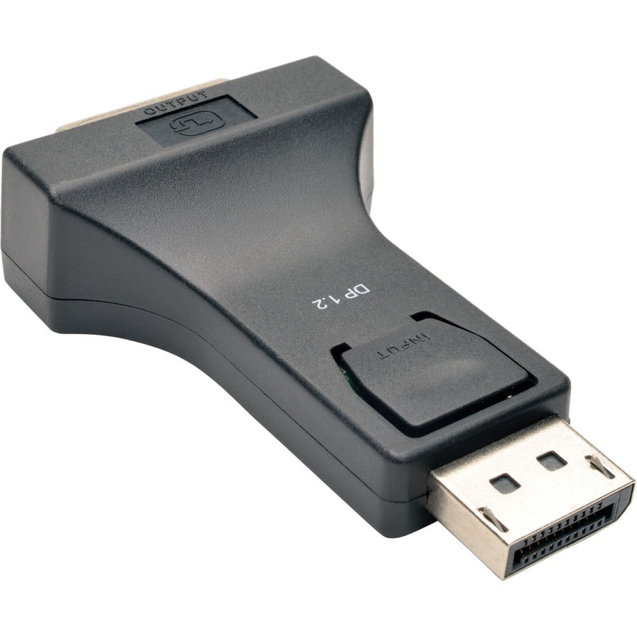 Tripp Lite DisplayPort to DVI Adapter Converter Compact DP to DVI M/F DPort 1.2 - 1 x DisplayPort Male Digital Audio/Video - 1 x DVI-I Female Video - 1920 x 1200 Supported - Black - P134-000-DVI-V2 - eCommerce Business Prime
