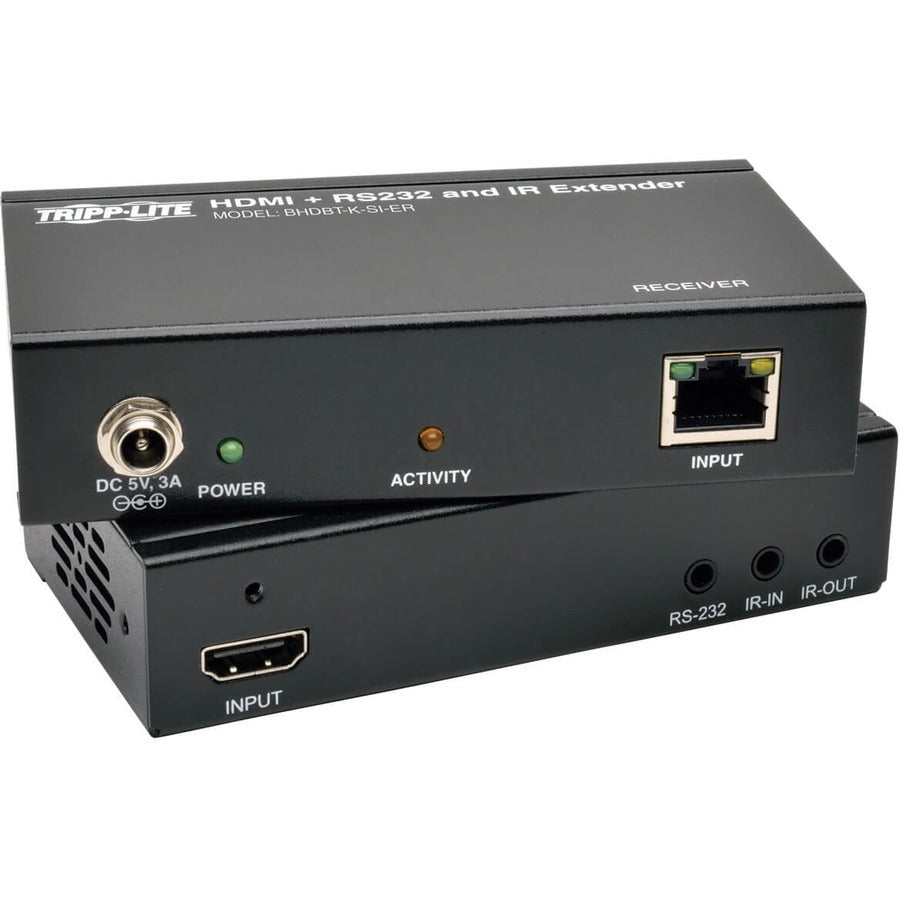 Tripp Lite HDBaseT HDMI Over Cat5e Cat6 Cat6a Extender Kit with Serial / IR Control 4K x 2K 150m 500ft - 1 Input Device - 1 Output Device - 2 x Network (RJ-45) - 1 x HDMI In - 1 x HDMI Out - Full HD -...  - BHDBT-K-SI-ER - eCommerce Business Prime