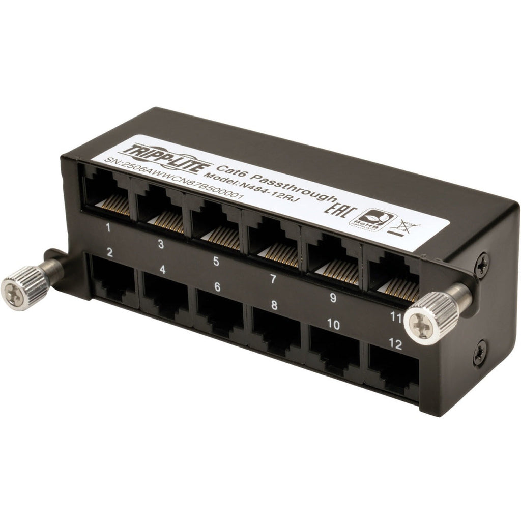 Tripp Lite High Density Cat6A Pass-Through Cassette 12 RJ45 - 24 x RJ-45 - N484-12RJ - eCommerce Business Prime