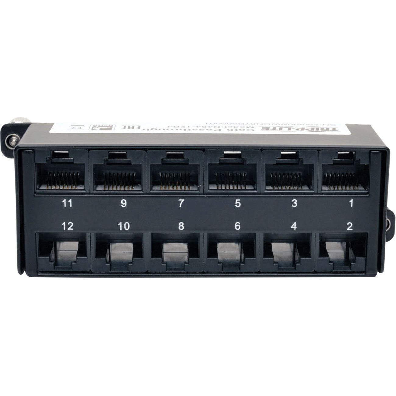 Tripp Lite High Density Cat6A Pass-Through Cassette 12 RJ45 - 24 x RJ-45 - N484-12RJ - eCommerce Business Prime