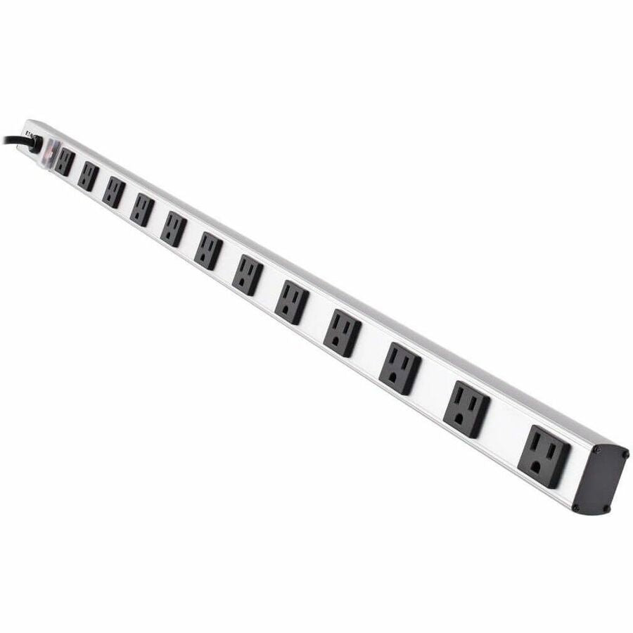 Tripp Lite Power Strip 12-Outlet Right Angle 5-15R 15ft Cord 36in Length - NEMA 5-15P - 12 x NEMA 5-15R - 15 ft Cord - 15 A Current - 120 V AC Voltage - 1800 W - Bench/Cabinet-mountable, Rack-mountabl - PS3612RA - eCommerce Business Prime