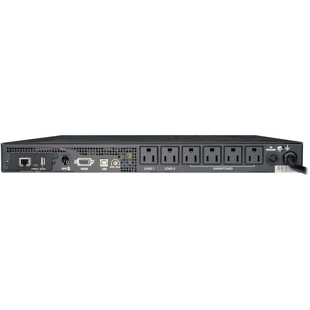 Tripp Lite UPS Smart 750VA 600W Rackmount AVR 120V Preinstalled WEBCARDLX Pure Sign Wave USB DB9 1URM - 750 VA/600 W - 120 V AC - 4.90 Minute Stand-by Time - 1U Rack-mountable - 6 x NEMA 5-15R - SMART750RM1UN - eCommerce Business Prime