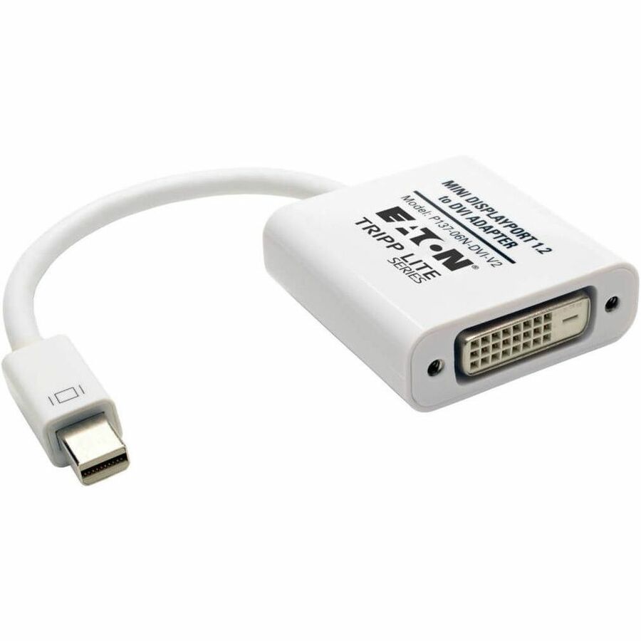 Tripp Lite Keyspan Mini DisplayPort to DVI Active Adapter Converter 6" Mini DP MDP to DVI Mini Dport - DisplayPort 1.2/DVI for Monitor, Computer - 2.16 GBps - 6" - 1 x Mini DisplayPort Male Digital Au - P137-06N-DVI-V2 - eCommerce Business Prime