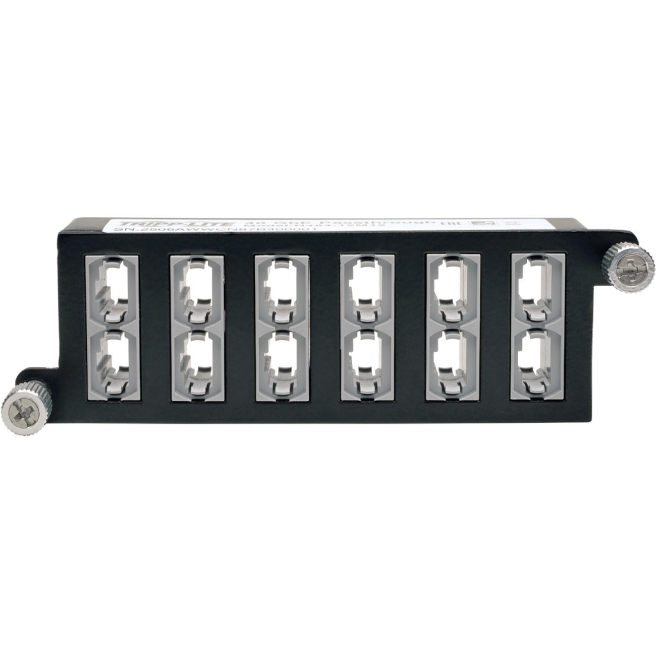 Tripp Lite 40Gb High Density Pass-Through Cassette 12 12-Fiber MTP/MPO - (x12) 12-Fiber MTP/MPO - N484-12M12 - eCommerce Business Prime