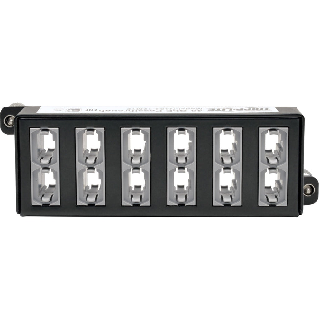 Tripp Lite 40Gb High Density Pass-Through Cassette 12 12-Fiber MTP/MPO - (x12) 12-Fiber MTP/MPO - N484-12M12 - eCommerce Business Prime