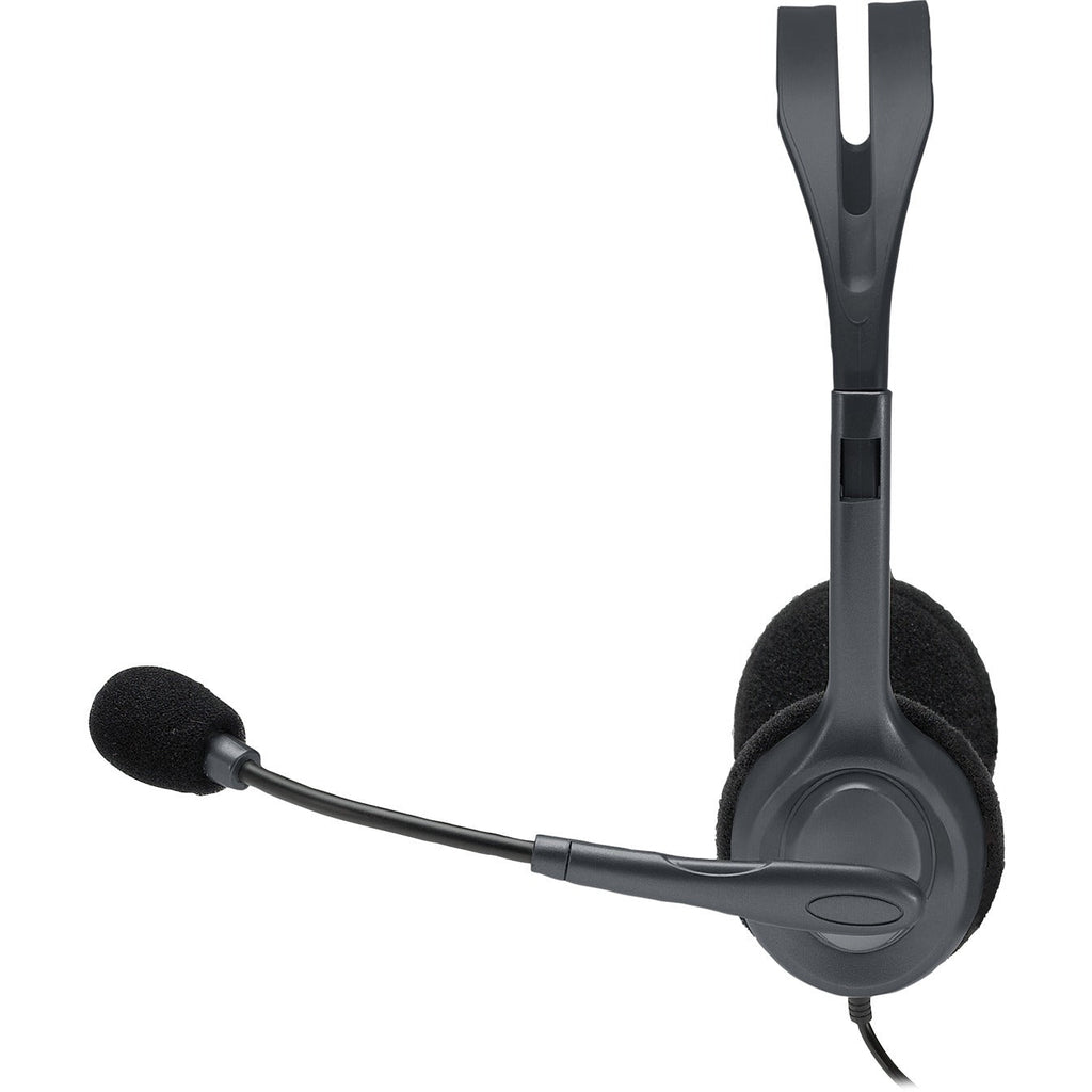 Logitech Stereo Headset H111 - Stereo - Mini-phone (3.5mm) - Wired - 32 Ohm - 20 Hz - 20 kHz - Over-the-head - Binaural - Supra-aural - 5.91 ft Cable - Noise Canceling - 981-000612 - eCommerce Business Prime