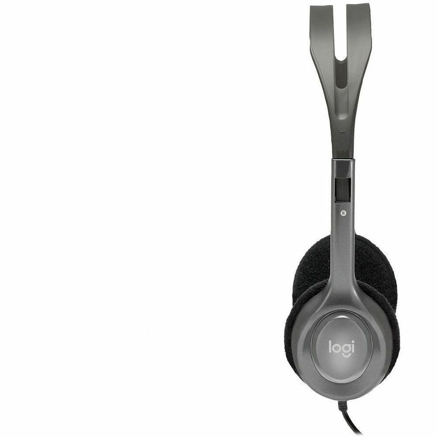 Logitech Stereo Headset H111 - Stereo - Mini-phone (3.5mm) - Wired - 32 Ohm - 20 Hz - 20 kHz - Over-the-head - Binaural - Supra-aural - 5.91 ft Cable - Noise Canceling - 981-000612 - eCommerce Business Prime