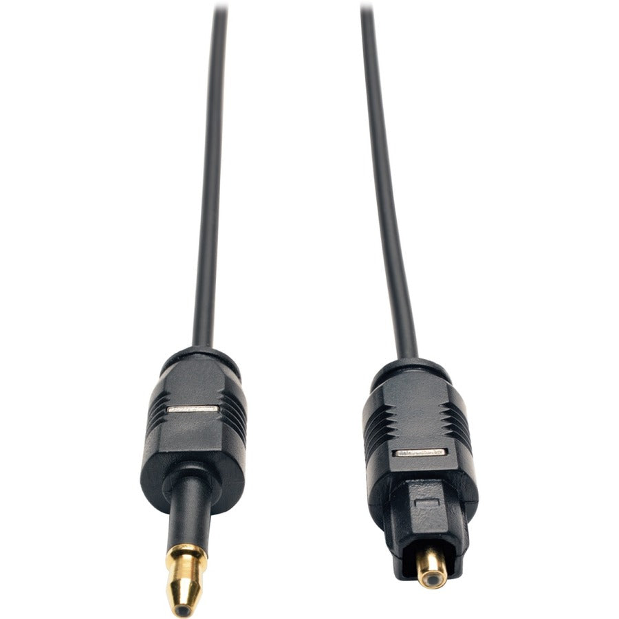 Tripp Lite 6ft Toslink to Mini Toslink Ultra Thin Digital SPDIF Audio Cable 6' 2M 2 Meter - Toslink for Audio Device, Home Theater System, DVD Player, CD Player, Satellite Receiver - 1 x Toslink Male  - A104-02M - eCommerce Business Prime
