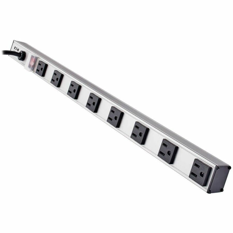 Tripp Lite Power Strip 8-Outlet Vertical 5-15R 10ft Cord 24" Length 120V - NEMA 5-15P - 8 x NEMA 5-15R - 10 ft Cord - 15 A Current - 120 V AC Voltage - 1800 W - Vertical Rackmount, Horizontal Rackmoun - PS240810 - eCommerce Business Prime