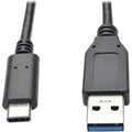 Tripp Lite USB C to USB-A Cable 5 Gbps USB 3.1 Gen 1 M/M USB Type C 3' - USB for Smartphone, Tablet, Computer - 640 MBps - 3 ft - 1 x Type C Male USB - 1 x Type A Male USB - Nickel Plated, Gold-plated...  - U428-003 - eCommerce Business Prime
