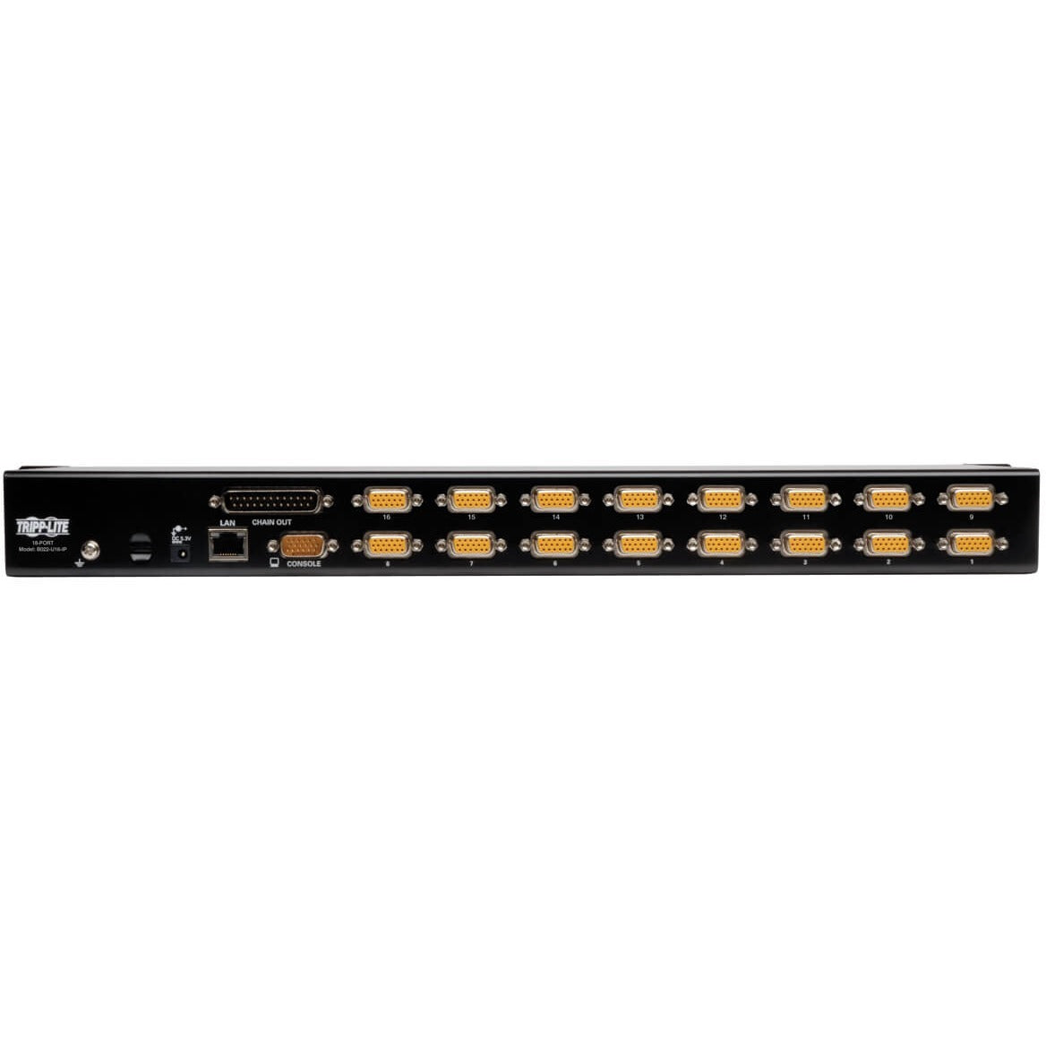 Tripp Lite 16-Port Rackmount KVM Switch w/ Built in IP and On Screen Display 1U - 16 Computer(s) - 1 Local User(s) - 1 Remote User(s) - 2048 x 1536 - 1 x Network (RJ-45) - 1 x USB - Rack-mountable - 1...  - B022-U16-IP
