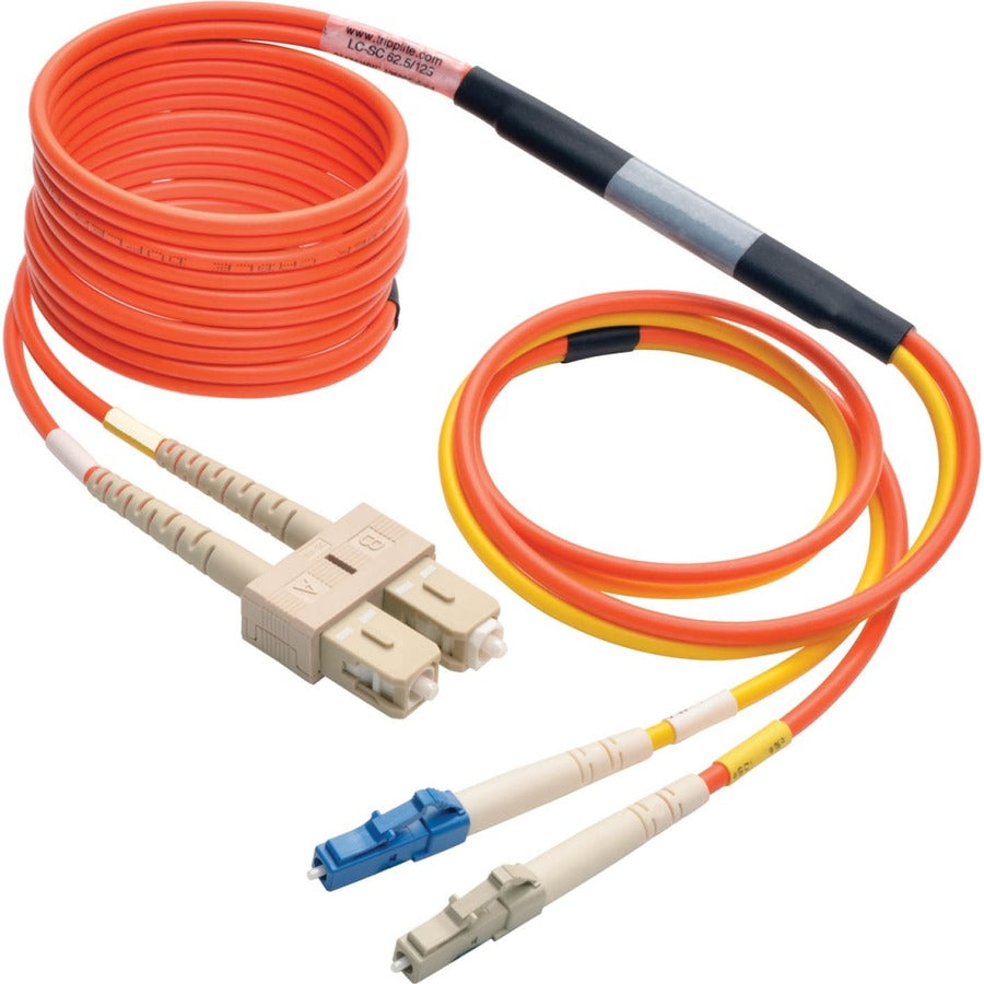 Tripp Lite 3M Fiber Optic Mode Conditioning Patch Cable LC/SC 10' 10ft 3 Meter - 10 ft Fiber Optic Network Cable for Network Device, Router, Switch - First End: 2 x LC Network - Male - Second End: 2 x - N425-03M - eCommerce Business Prime