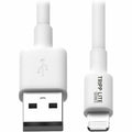 Tripp Lite 10ft Lightning USB/Sync Charge Cable for Apple Iphone / Ipad White 10' - Lightning/USB for iPhone, iPod, iPad, Chromebook - 10 ft - 1 x Type A Male USB - 1 x Lightning Male Proprietary Conn...  - M100-010-WH - eCommerce Business Prime