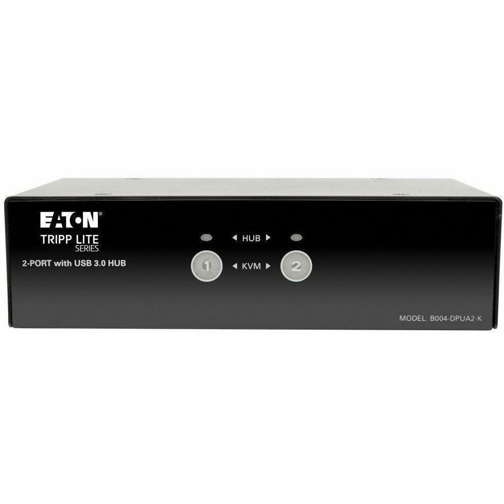 Tripp Lite 2-Port DisplayPort KVM Switch w/Audio, Cables and USB 3.0 SuperSpeed Hub - 2 Computer(s) - 1 Local User(s) - 2560 x 1600 - 6 x USB - 3 x DisplayPort - B004-DPUA2-K - eCommerce Business Prime