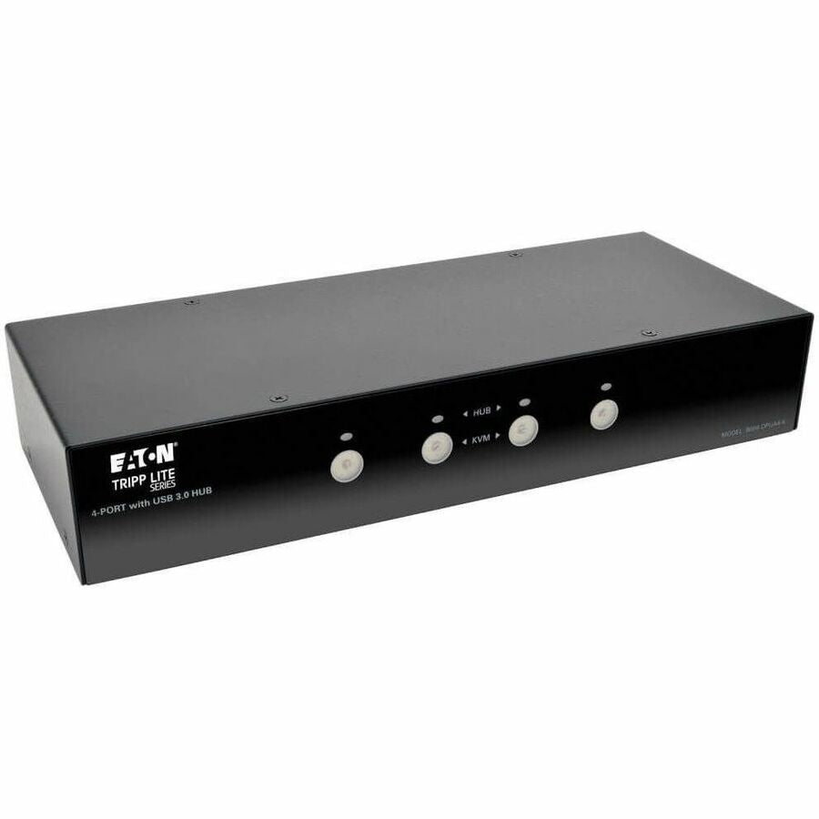 Tripp Lite 4-Port DisplayPort KVM Switch w/Audio, Cables and USB 3.0 SuperSpeed Hub - 4 Computer(s) - 1 Local User(s) - 2560 x 1600 - 8 x USB - 5 x DisplayPort - B004-DPUA4-K - eCommerce Business Prime