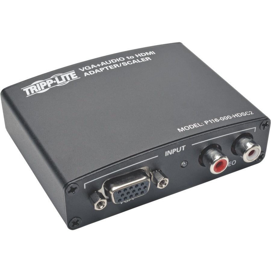 Tripp Lite VGA to HDMI Component Adapter Converter with RCA Stereo Audio VGA to HDMI 1080p - Functions: Video Scaling - 1920 x 1440 - VGA - Audio Line In - External - P116-000-HDSC2 - eCommerce Business Prime