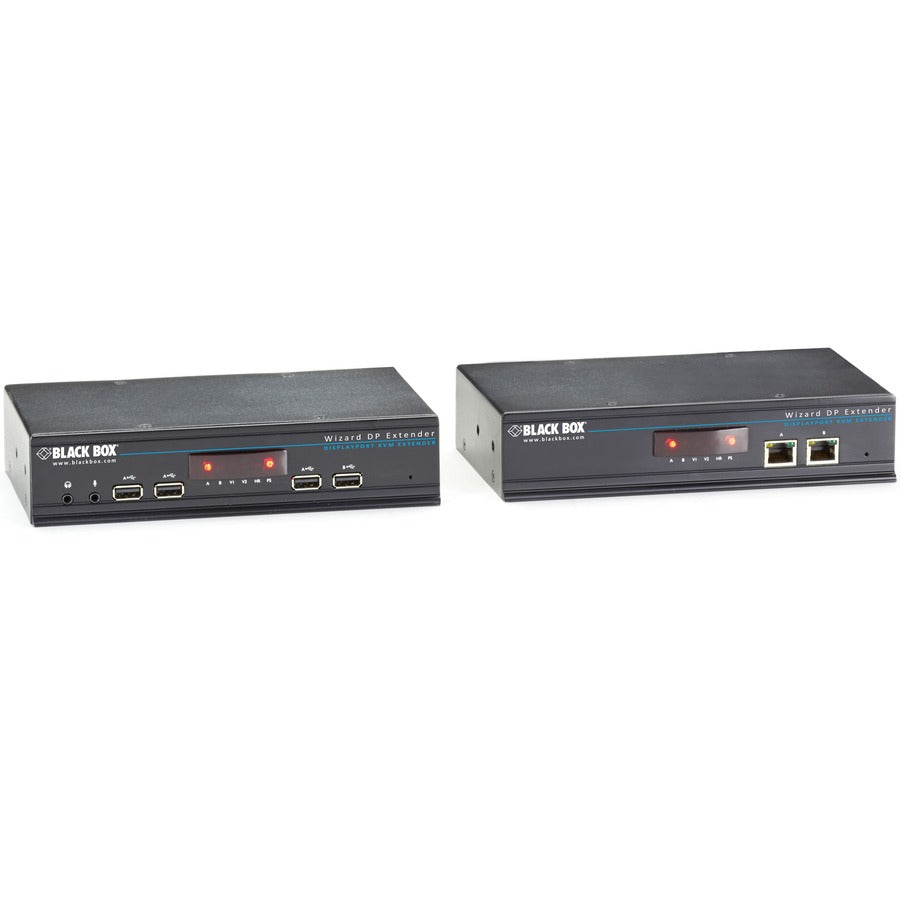 Black Box Dual-Head DisplayPort KVM Extender over CATx - 1 Computer(s) - 1 Remote User(s) - 492 ft Range - 4K - 4096 x 2160 Maximum Video Resolution - 6 x Network (RJ-45) - 6 x USB - DisplayPort - 120 - ACU5800A - eCommerce Business Prime