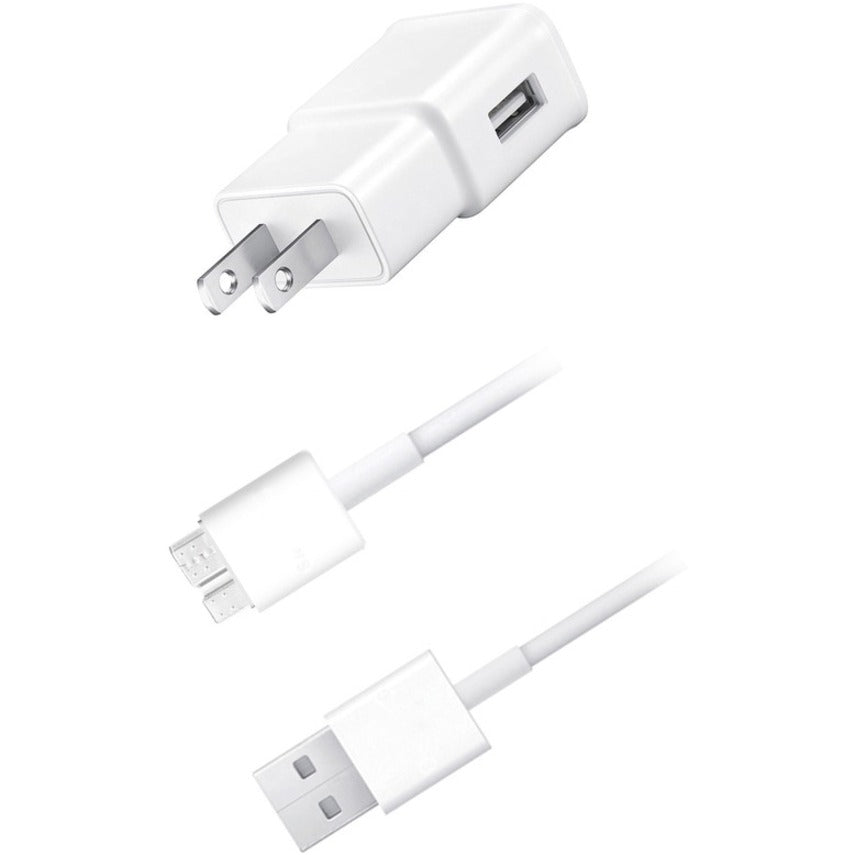 4XEM 3ft Samsung Cable and Fast Wall Charger kit - 4XEM 3ft data and sync Cable For Samsung S5 and 2A Samsung wall charger kit - 4XS5KIT - eCommerce Business Prime
