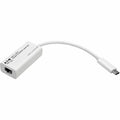 Tripp Lite USB-C to Gigabit Ethernet NIC Network Adapter 10/100/1000 Mbps White - USB 3.1 - 1 Port(s) - 1 - Twisted Pair - U436-06N-GBW - eCommerce Business Prime