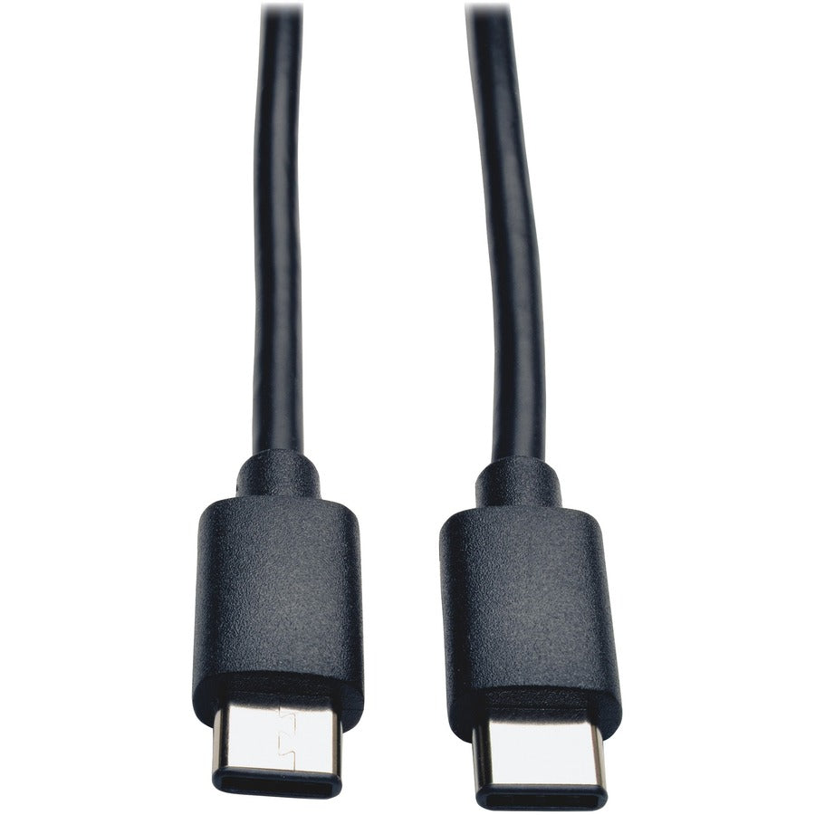 Tripp Lite 6ft USB 2.0 Cable Hi-Speed USB Type-C USB-C to USB-C M/M - USB for Smartphone, Tablet, Ultrabook, Chromebook - 60 MB/s - 6 ft - 1 x Type C Male USB - 1 x Type C Male USB - Nickel Plated, Go - U040-006-C - eCommerce Business Prime