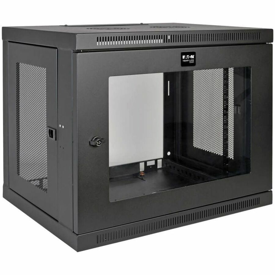 Tripp Lite 9U Wall Mount Rack Enclosure Server Cabinet w/ Acrylic Glass Front Door - For LAN Switch - 9U Rack Height x 19" Rack Width x 16.50" Rack Depth - Wall Mountable - Black - Plexiglass - 200 lb - SRW9UG - eCommerce Business Prime