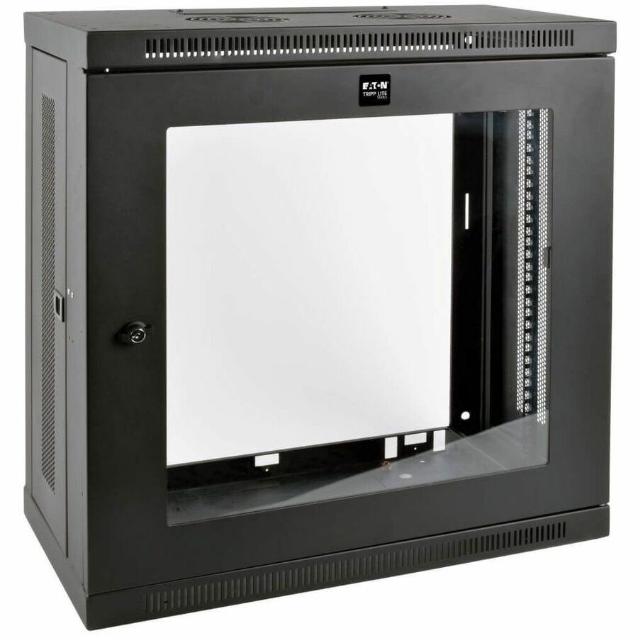 Tripp Lite 12U Wall Mount Rack Enclosure Server Cabinet 13" Depth w Acrylic Window - For LAN Switch, Patch Panel - 12U Rack Height19" Rack Depth - Wall Mountable, Floor Standing - Black - Steel, Acryl - SRW12U13G - eCommerce Business Prime